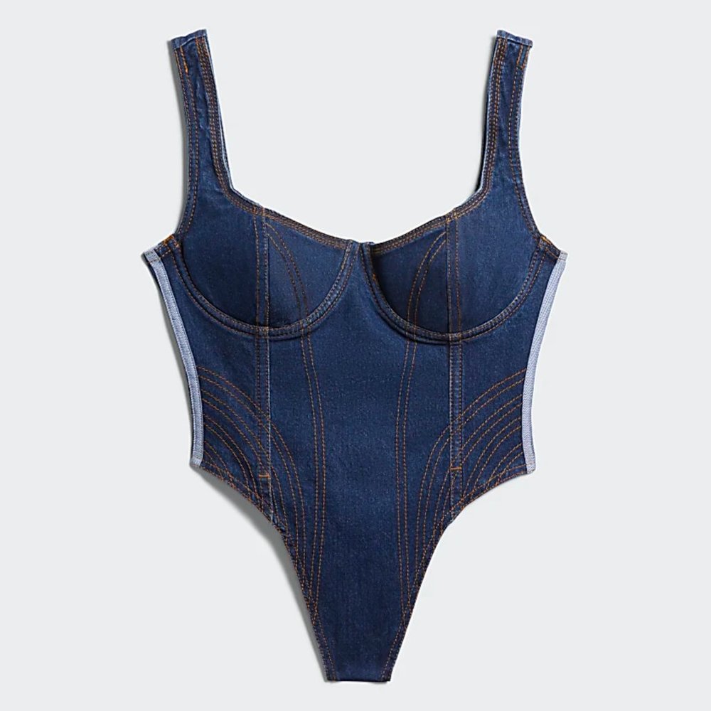 Adidas Ivy Park Rodeo Denim Bodysuit (Medium)